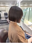 ボブ/切りっぱなしボブ/縮毛矯正