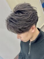 ディア 大宮店(DIA) ニュアンスフェザーショート大宮ツーブロック刈り上げメンズ眉毛