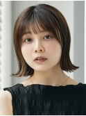 表参道白髪ぼかしレイヤーボブベージュアッシュグレージュ30代