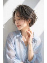 アッシュ 学芸大学店(Ash) ショートボブ/大人女性/グレーアッシュ/白髪ぼかし/脱白髪染め