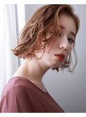 オレンジベージュボブ♪