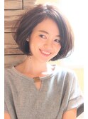 【３０代４０代５０代】毛先ワンカールひし形ボブ