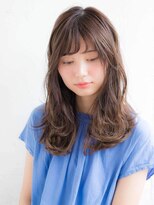 ルティア(Lutia)&nbsp;流しバング　アッシュベージュカラー