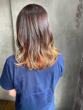 シックス ヘア ワーク ショップ(No.06 Hair Work Shop) オレンジ ＋ インナーカラー