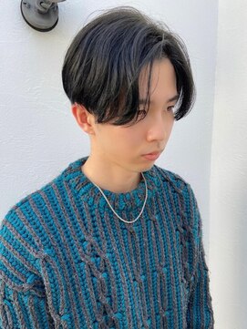 トップヘアー スパアンドリラクゼーション 安城(spa&relaxation) 韓国風メンズセンターパートハンサムショート