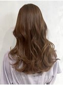 ミルクティーブラウン_グレージュカラーボブウルフba404951