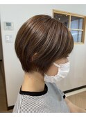 【 raffine 折原 】襟足すっきり丸みショート【成増美容室】