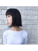 ヘアラボコイル(Hair lab coil)&nbsp;【HairLab.coil】切りっぱなしボブ×ダークカラー