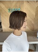 【EIGHT豊崎】お客様スタイル_ハイライトボブ