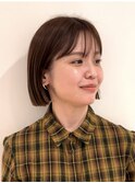 ストンとおちるシルエットが大人気◎丸くならないボブ