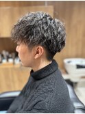 men'ssalonHuuスタイルツイストスパイラルパーマ2ブロスタイル
