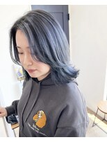 アーブル ヘアーアンドメイク(ARBRE) レイヤーカットダブルカラーラベンダーアッシュ