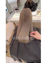 リアン 上尾店(Rien)&nbsp;ミルクティーベージュ/韓国カラー/垢抜け/デザインカラー/