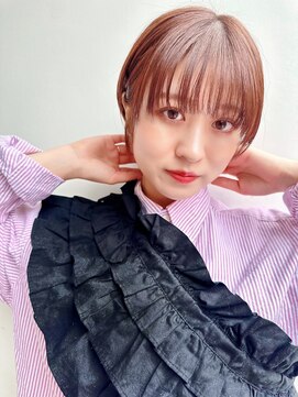 セイドット リー(Say. Ree) say. ショート ショートカット ベビーピンク 前髪 ハイライト