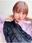 say. ショート ショートカット ベビーピンク 前髪 ハイライト
