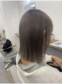 グレージュ/切りっぱなし