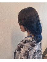 ヘアーアンドメイク シーク 吉祥寺(HAIR&MAKE SeeK)&nbsp;【seek吉祥寺】ブリーチあり『ブルーグラデーション』