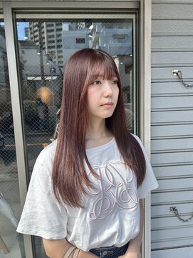 アドア 横浜(ADORE) 【ADORE 横浜】ピンクブラウン×レイヤーカット