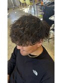 メンズカットツーブロック波巻きパーマツイストスパイラルパーマ