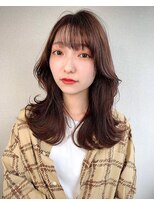 オグジュアリー 表参道(aux.) 10代20代30代大人可愛い韓国風シースルーバングくびれへア