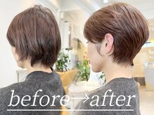 ファチュール(fAture.)の雰囲気（【絶壁解消！】くびれショートヘア&白髪ぼかし☆）