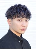 波巻きスパイラルパーマメンズカットメンズサロンフェード眉毛