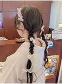 卒業式☆ゆるふわツインヘア