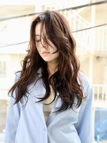 エムスラッシュ ストリートマーケット スマートサロン センター北(M.SLASH)&nbsp;かきあげバング/外国人風ウェーブ/ウェットヘア/暗髪/センター北