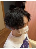 メンズ　スパイラルパーマ