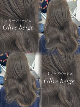 アマトウキョウスマートサロン(AMA TOKYO×Smart Salon) 韓国ヘア　透明感カラー　オリーブベージュ