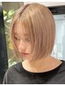 似合わせカット+ケアブリーチ+透明感カラー+トリートメント ￥25100 →