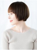 透明感カラーツヤ髪ヘルシースタイル丸みボブd小山20代30代40代