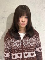 ヨーク(YOKE)&nbsp;【YOKE】チョコブラウンレイヤーミディアム前髪顔周りレイヤー