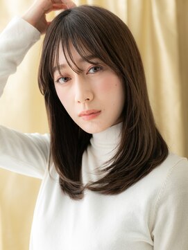 カバーヘア ブリス 大宮西口(COVER HAIR bliss) 前下がりハッシュカットワンホンレイヤーロングX大宮30代40代