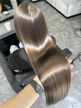 スターズレイ 本川越(STARS ray) 艶髪 髪質改善 ストレート 美髪 ベージュ 透明感カラー 20代