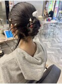 袴に似合うお団子風カチモリヘアセット！美由紀