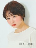 大人マッシュショートウルフ小顔似合わせ韓国イメチェン前髪あり