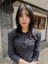 ネイヴィル(navile)&nbsp;ザクザクレイヤー×透明感暗髪カラー