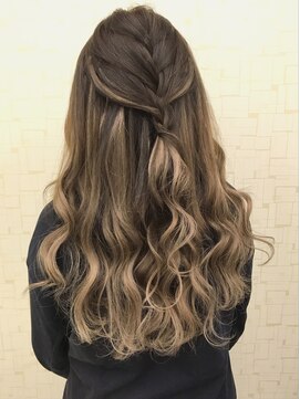 エクステ専門店あるじゃんすー 宇都宮店 セピアベージュ#シールエクステ#ロングヘア#無造作カール#宇都宮