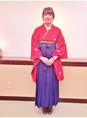 卒業  着付+ヘアメイク