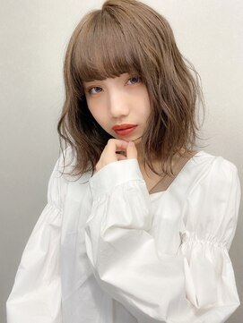 シーク 天神(SEEK) 【SEEK茶木匠】ウェーブボブ×モカベージュ