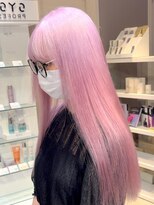 ベレーザ 渋谷(BELEZA)&nbsp;ba1137アッシュピンクパールベージュロブヘアディープパープル