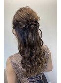 およばれ ヘアアレンジ 結婚式