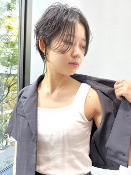 ジアン バイ ミルボン NU茶屋町+(GIEN by milbon) 大人の黒髪ハンサムショートボブ20代30代40代50代田中俊成