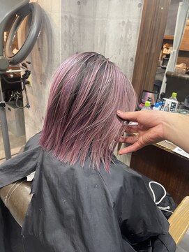 ラフ(LAFF) #黒髪#ボブルフ#ネビージュ#小顔#ワンレン