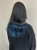 ネイヴスヘアー 福工大駅前店(Neivs Hair) ブルーブラック×ブルーグラデーション