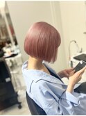 【LANTELDIT】ペールピンク×ミニボブ