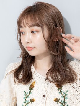 キャリコ(calico) 《30代》レイヤーロング*フレンチカジュアル*シルキーベージュ