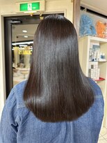 クオリス 上板橋店(QUALIS)&nbsp;高濃度水素縮毛矯正艶髪サラサラロングスタイル秋カラー