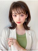 大人かわいい 2wayバング  グレージュ くびれヘア 髪質改善 
